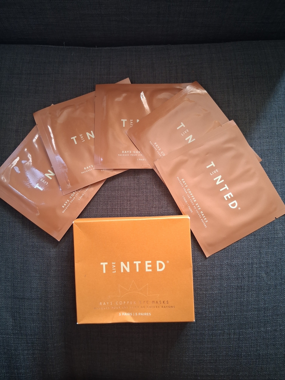 NEW Live Tinted Rays Copper Eye Masks Brightening Eye Patches